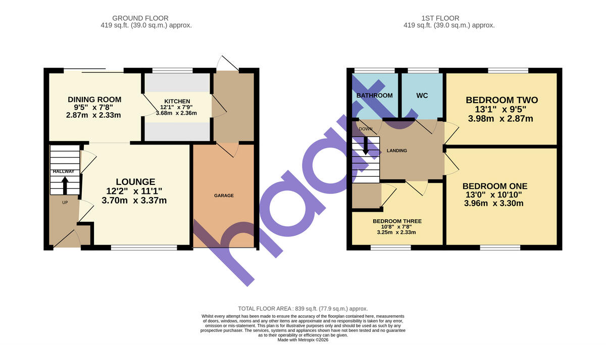 High Beech Road, Luton floorplan