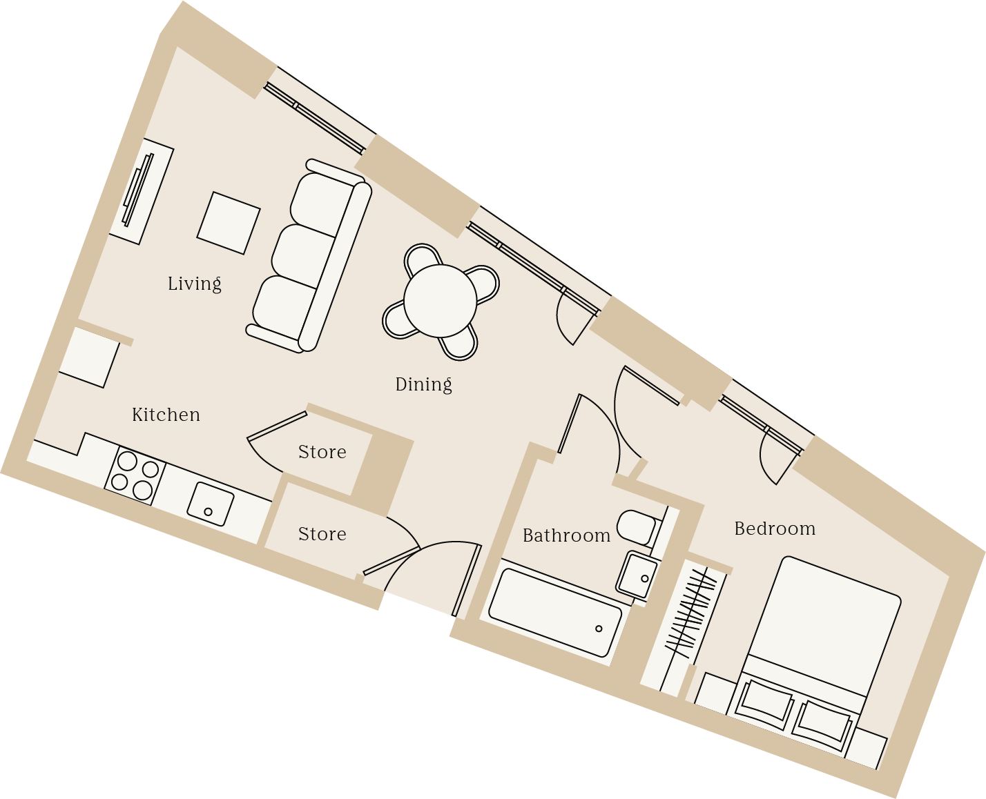 707 Wood Street House, Wood Street, Cathays, Cardiff floorplan