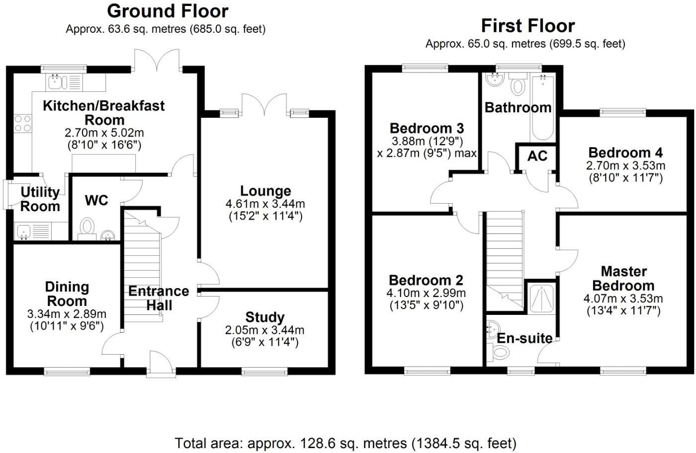 Clos Pwll Clai, Tondu, Bridgend County Borough, CF32 9BZ floorplan