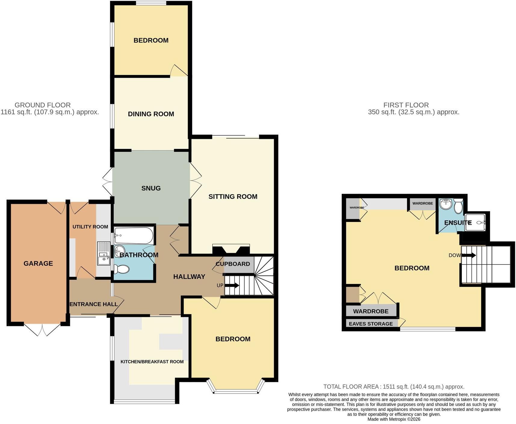 Mortimer Close, Woolavington, TA7 floorplan