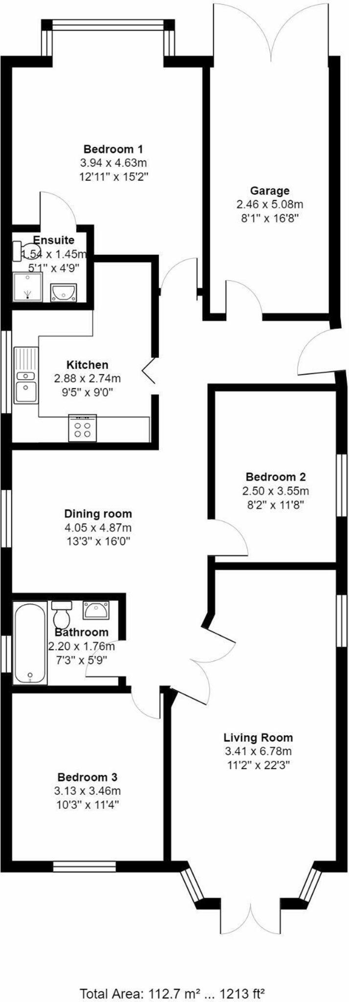 Malyons Lane, Hullbridge, SS5 floorplan