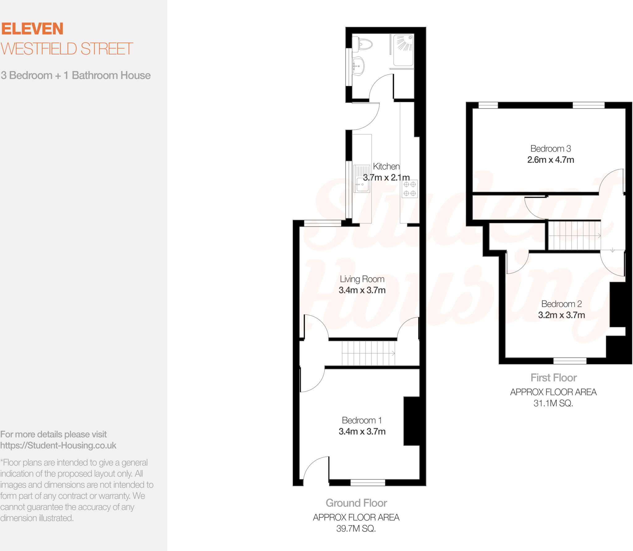 West End // 3 Bed // August 2027 floorplan