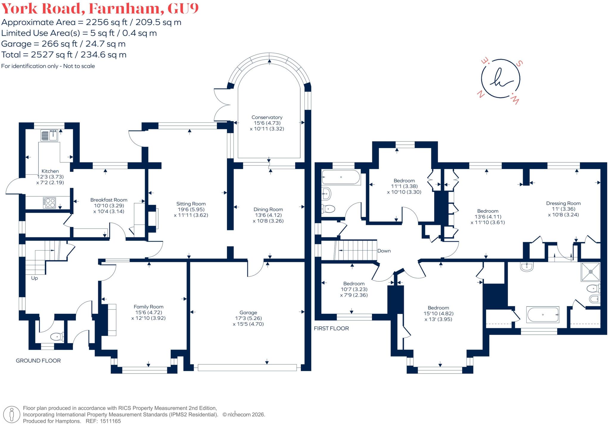 York Road, Farnham, GU9 floorplan