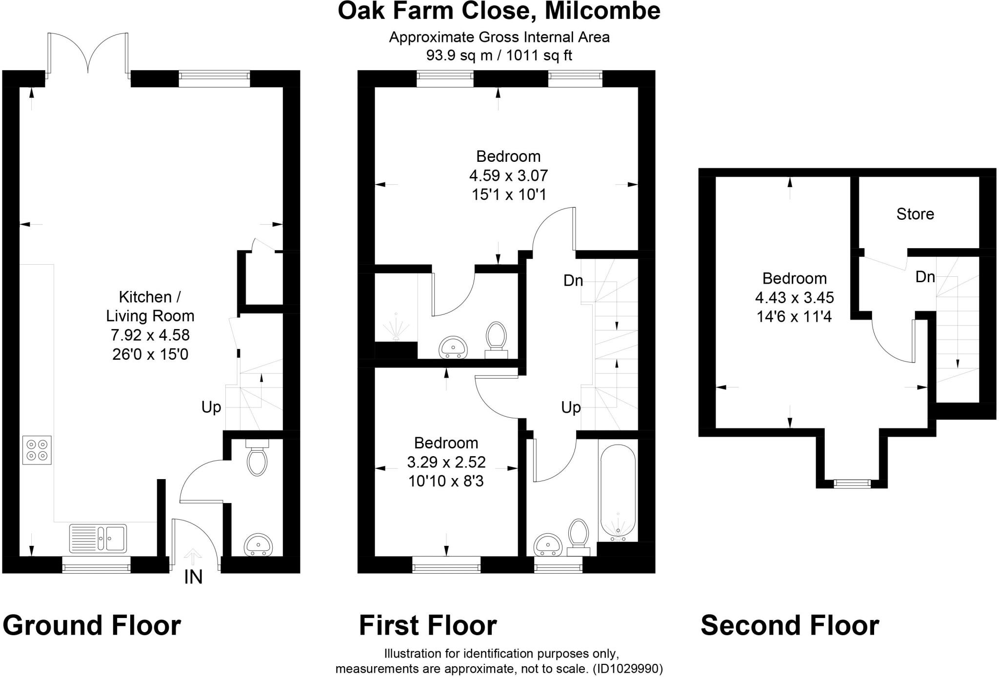 Oak Farm Close, Milcombe floorplan