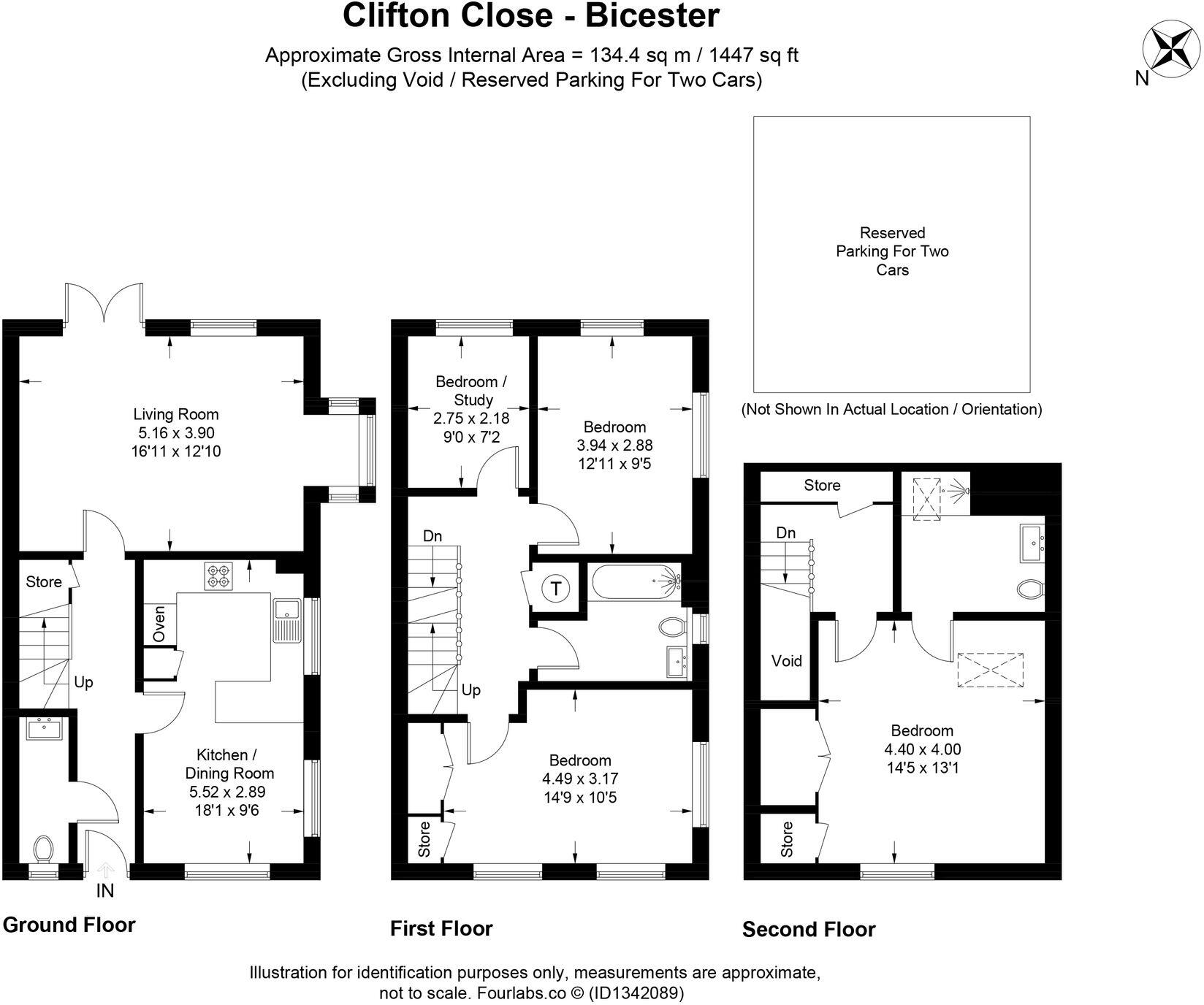 Clifton Close, Bicester, OX26 floorplan