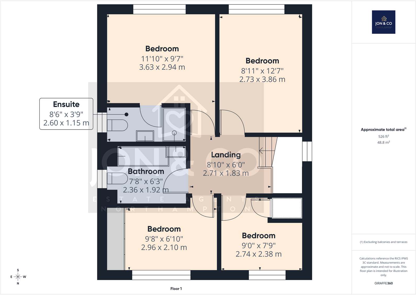 Sage Close | Billing Arbours | NN3 floorplan