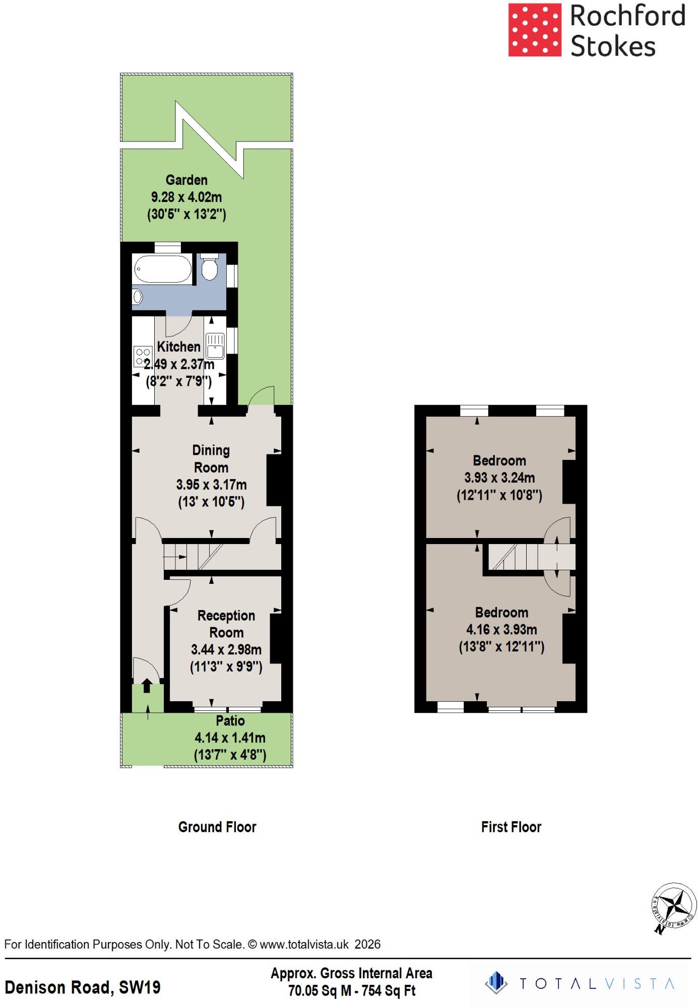 Denison Road, Colliers Wood, London SW19 2DJ floorplan