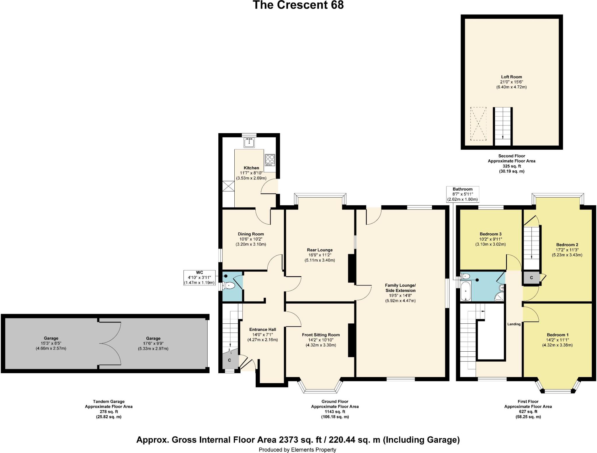 The Crescent, Willenhall floorplan