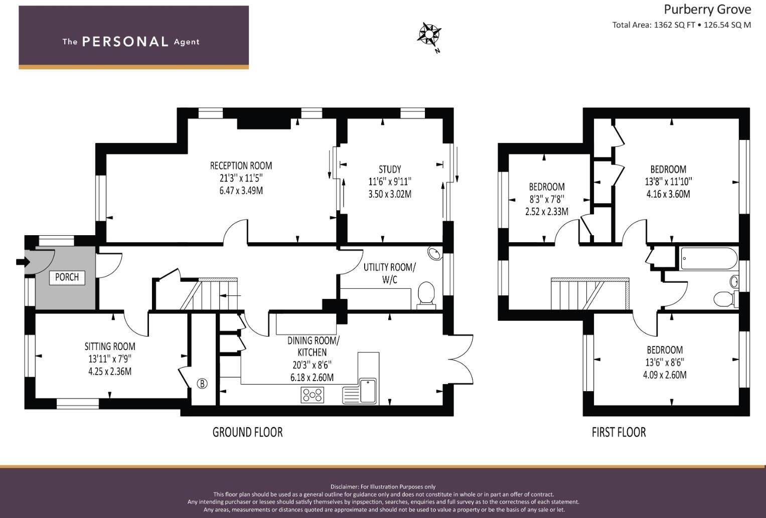 Purberry Grove, Ewell Village floorplan