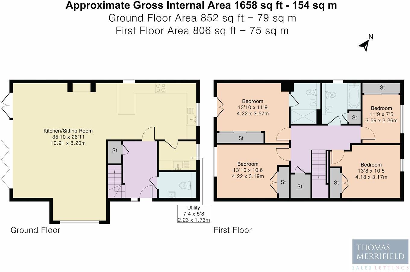 12, Aster Close, Didcot floorplan