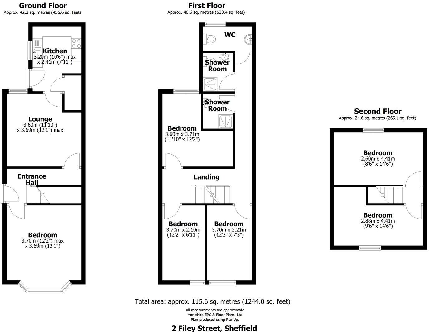 2 Filey Street, Sheffield floorplan
