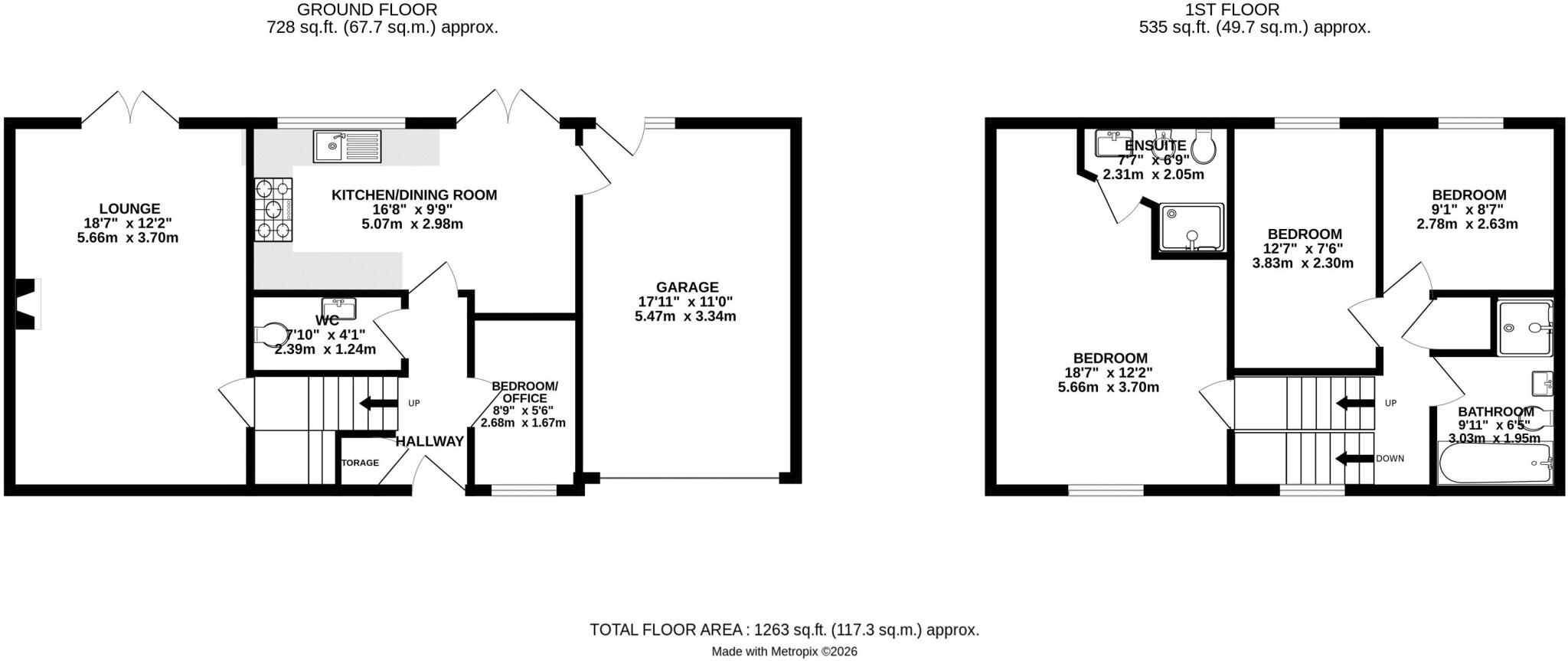 Nancledra, Nr St Ives, Cornwall  floorplan