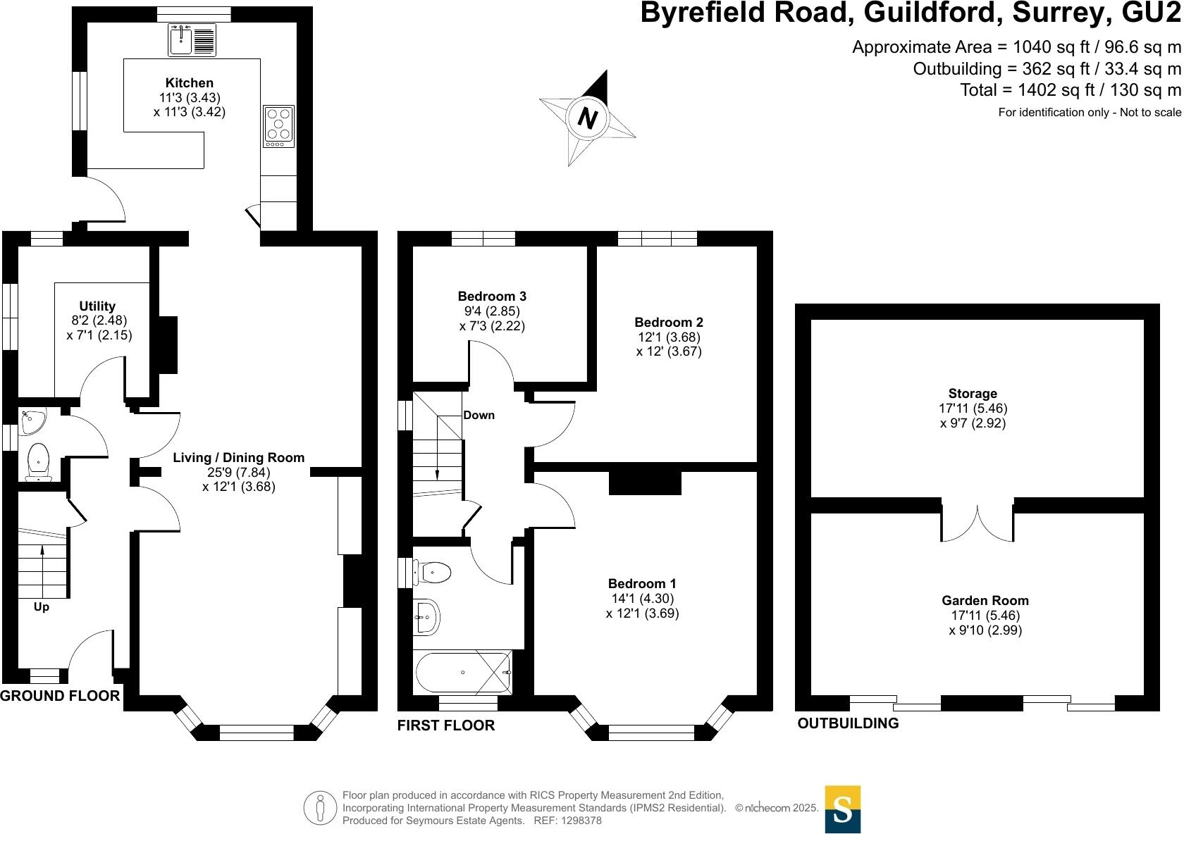 Byrefield Road, Guildford, Surrey, GU2 floorplan