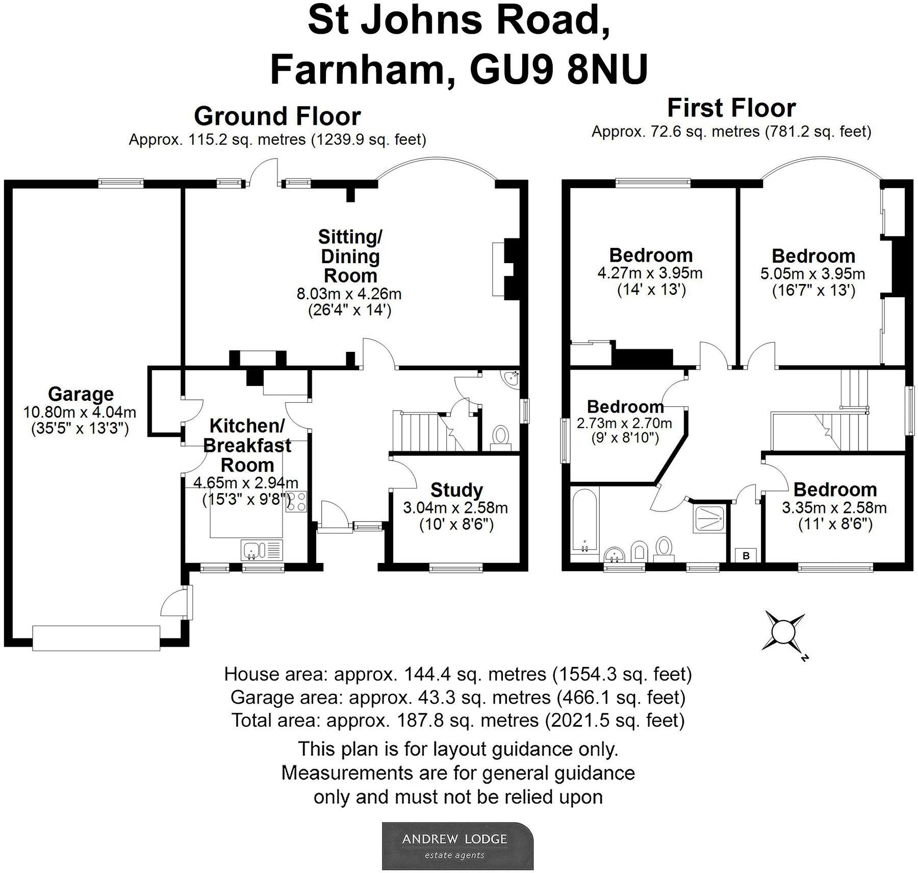 St. Johns Road, Farnham, GU9 floorplan