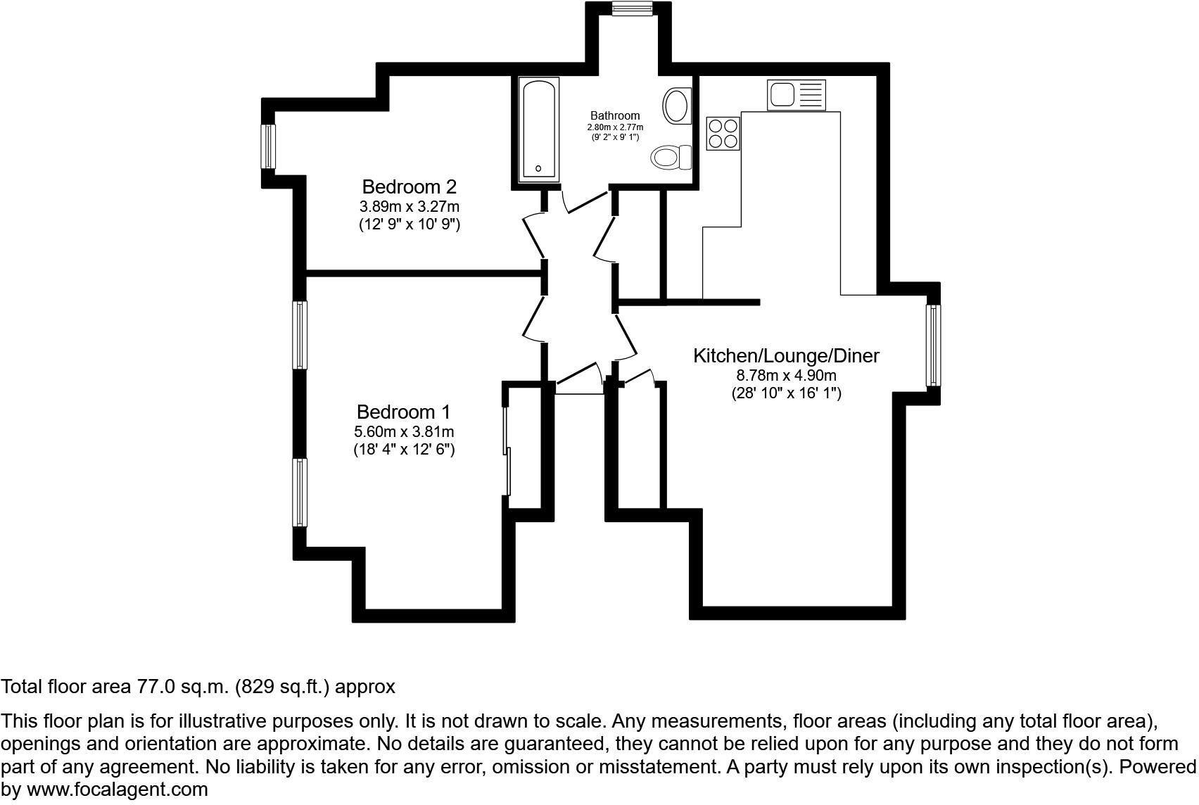 Villa Maria, Manor Road, Brighton, BN2 floorplan
