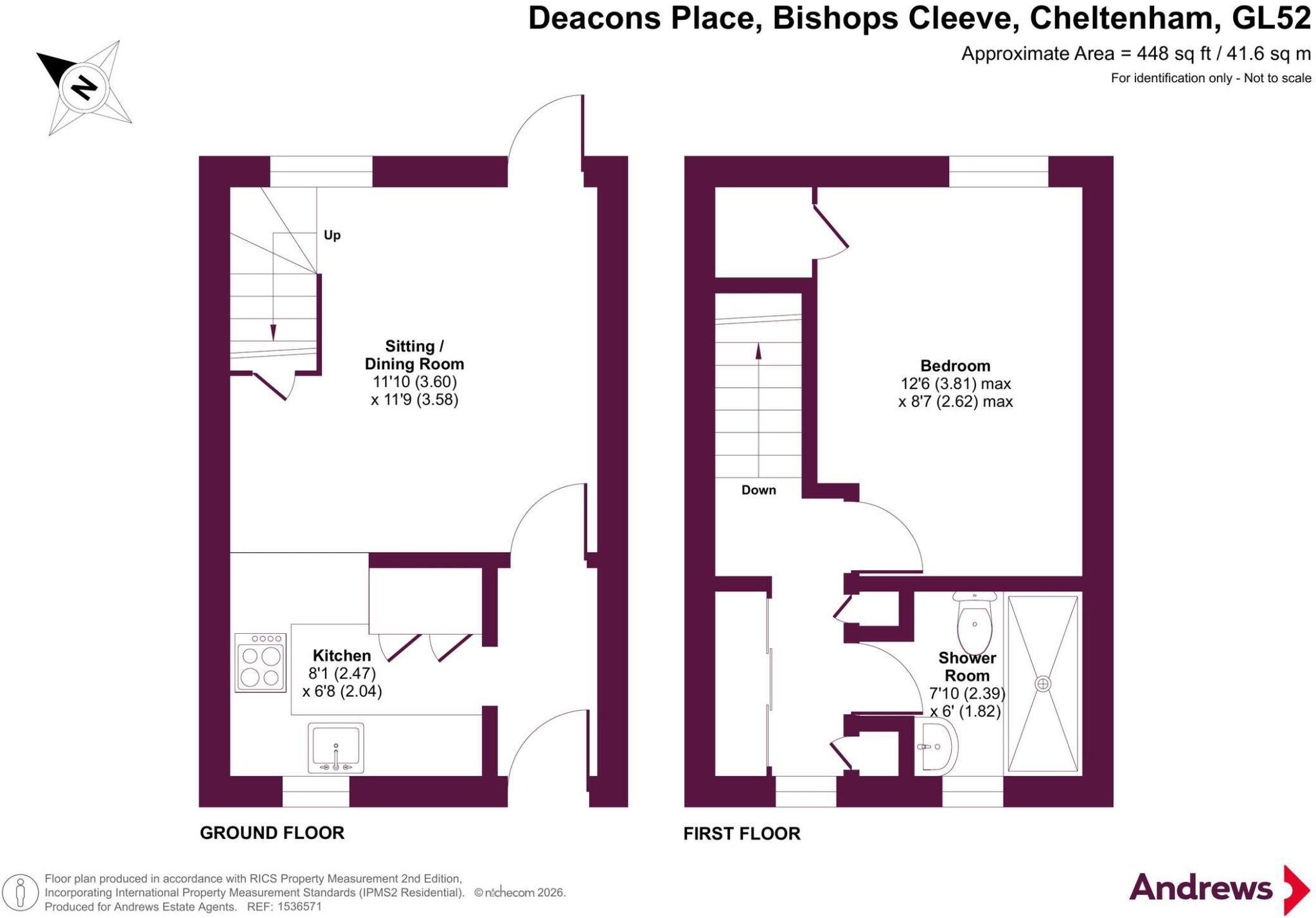 Deacons Place, Bishops Cleeve, Cheltenham, Gloucestershire, GL52 floorplan