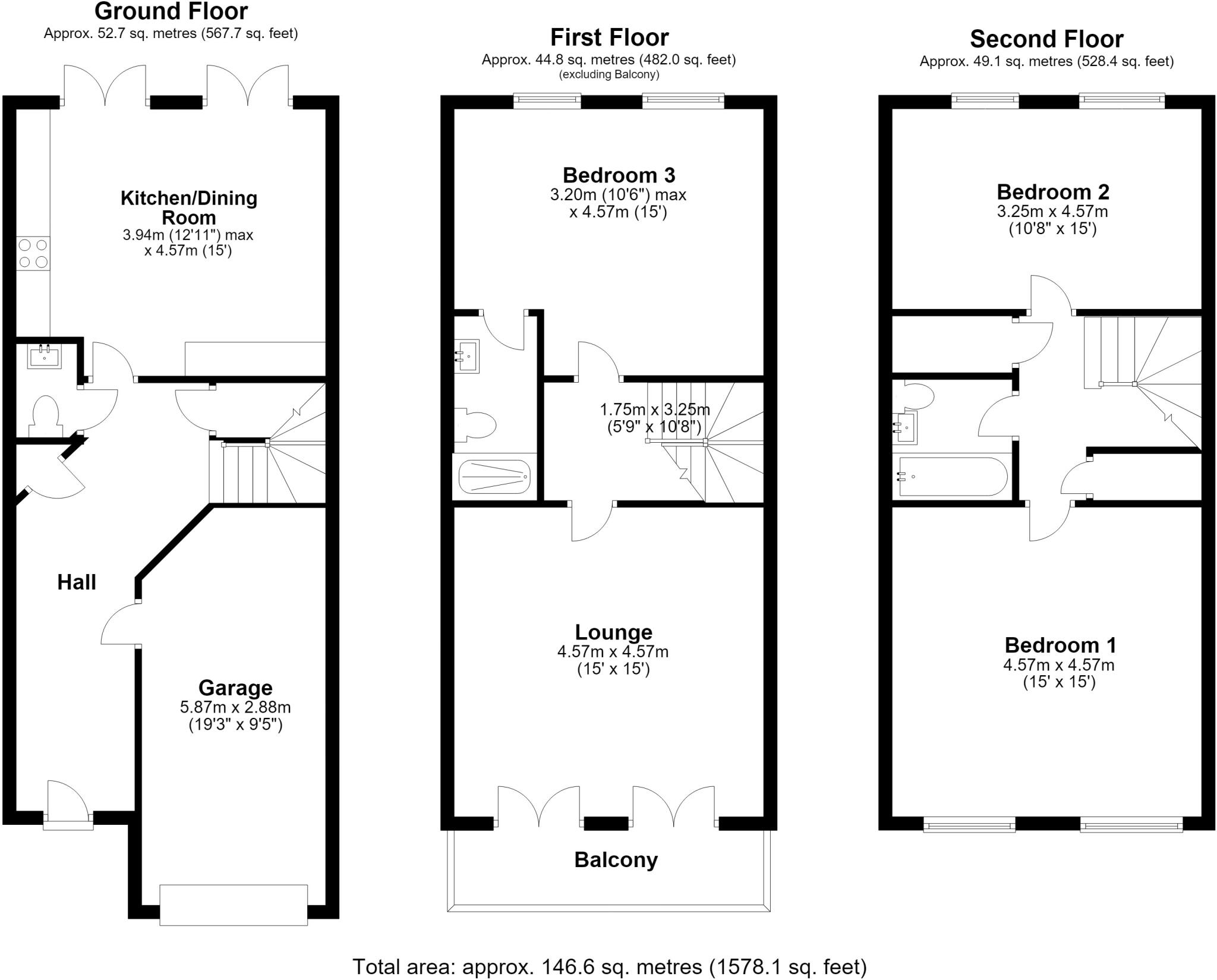 Tortington Manor BN18 floorplan