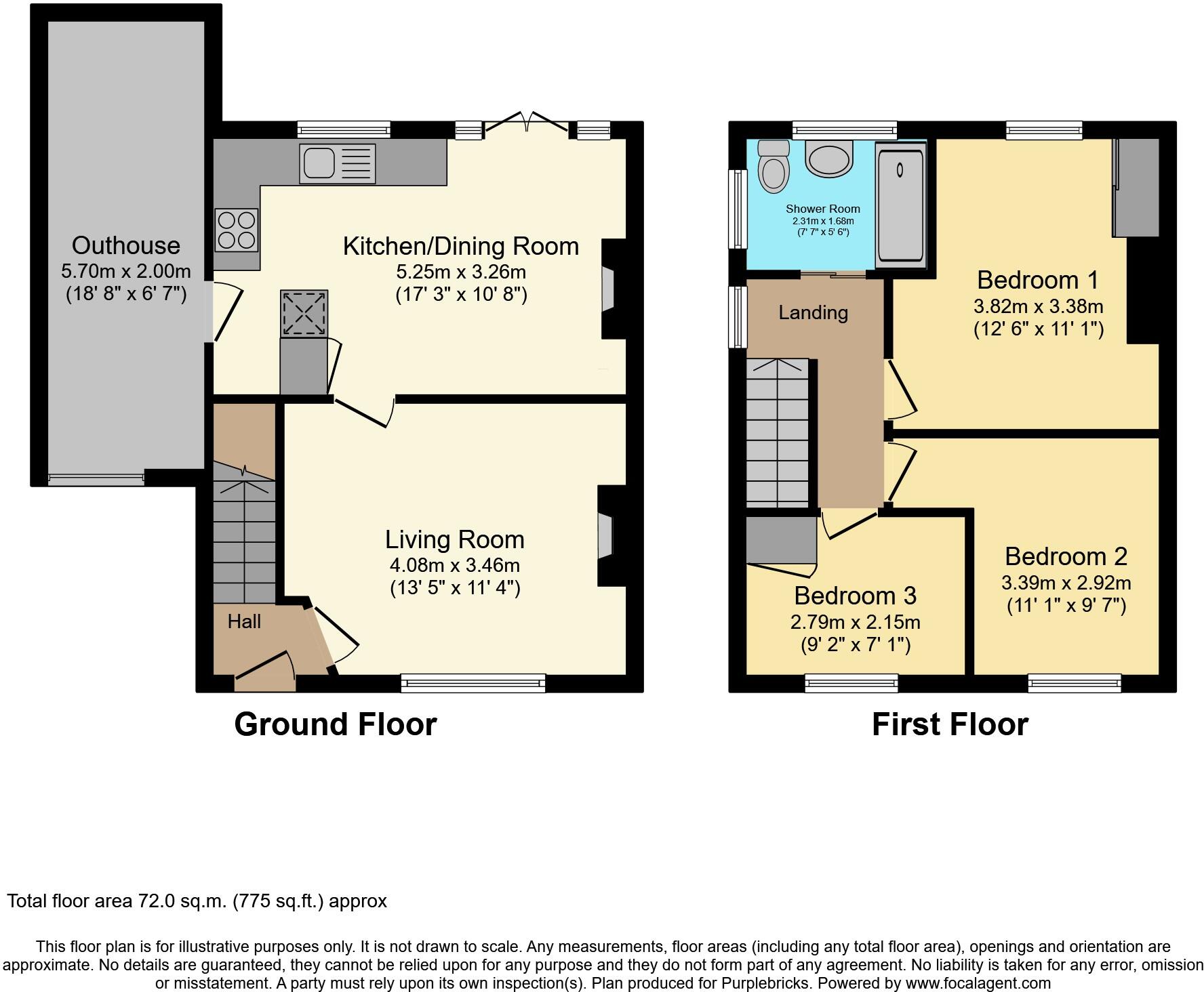 Causeway Crescent, Huddersfield, HD7 floorplan