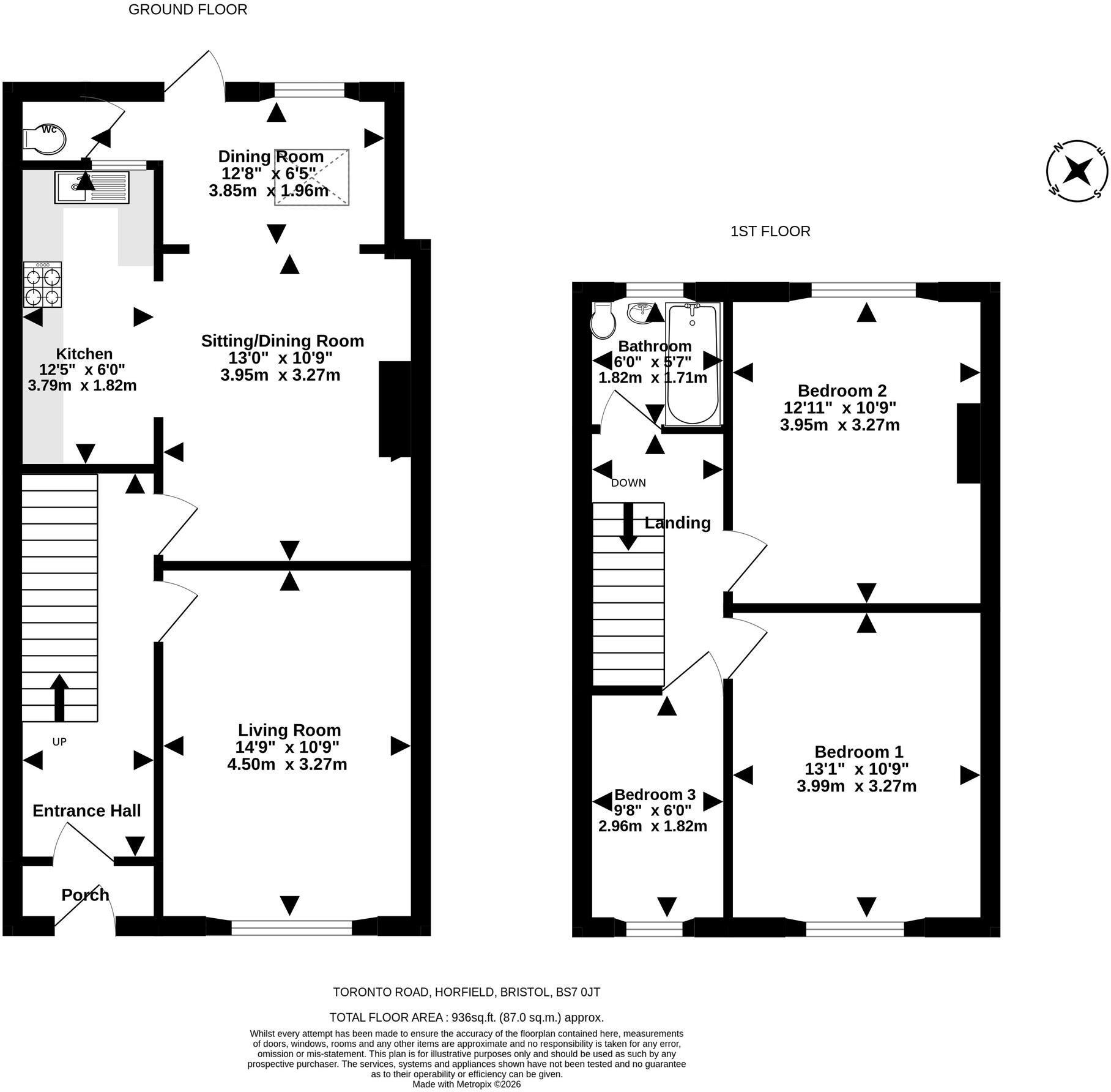 Toronto Road, Horfield, Bristol floorplan