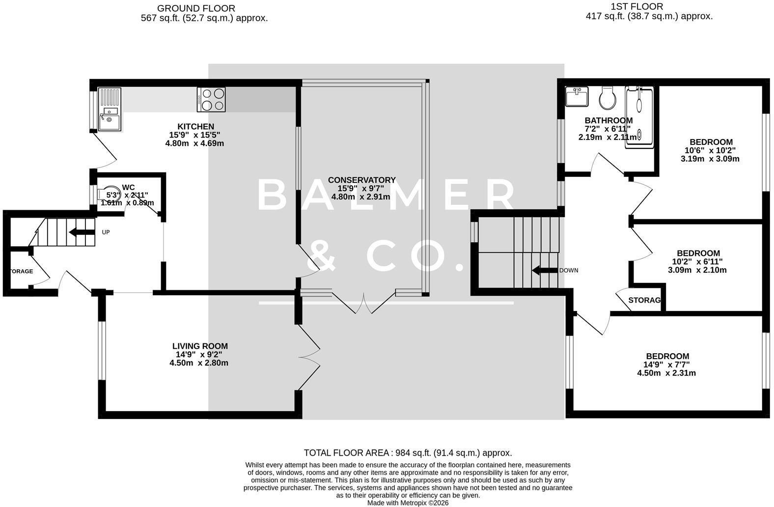 Edale Close, Atherton, M46 floorplan