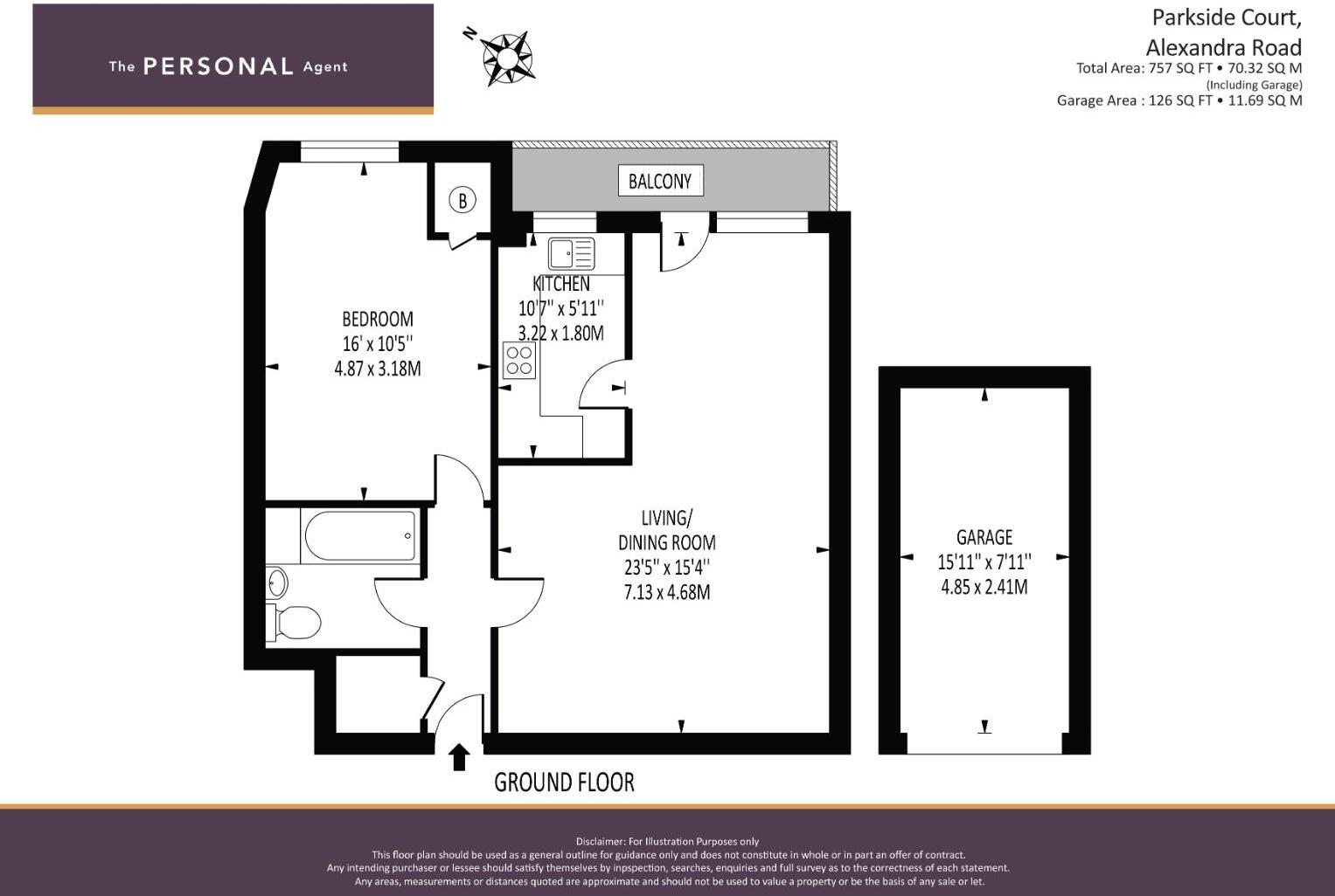 Alexandra Road, Epsom floorplan