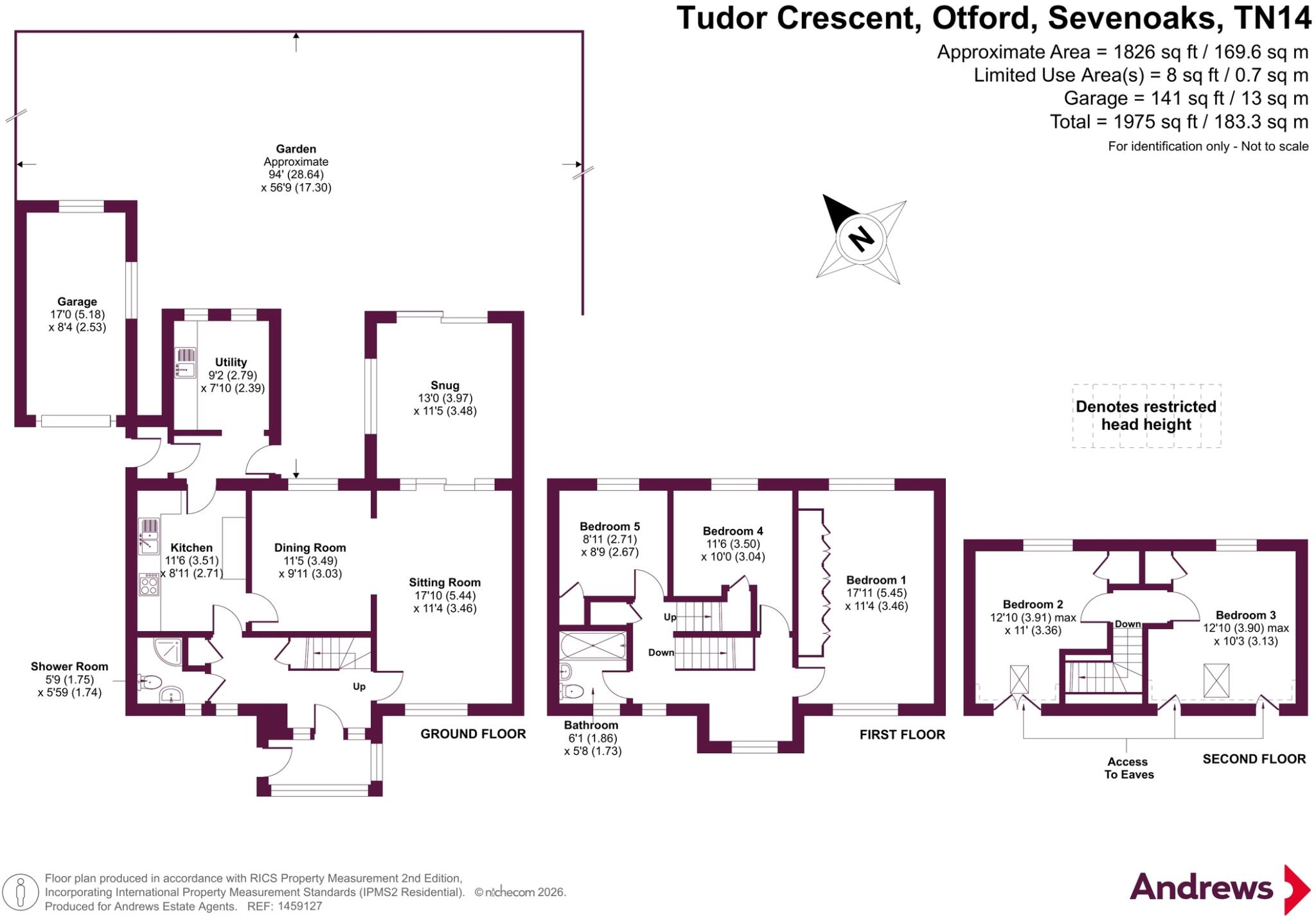 Tudor Crescent, Otford, Sevenoaks, Kent, TN14 floorplan