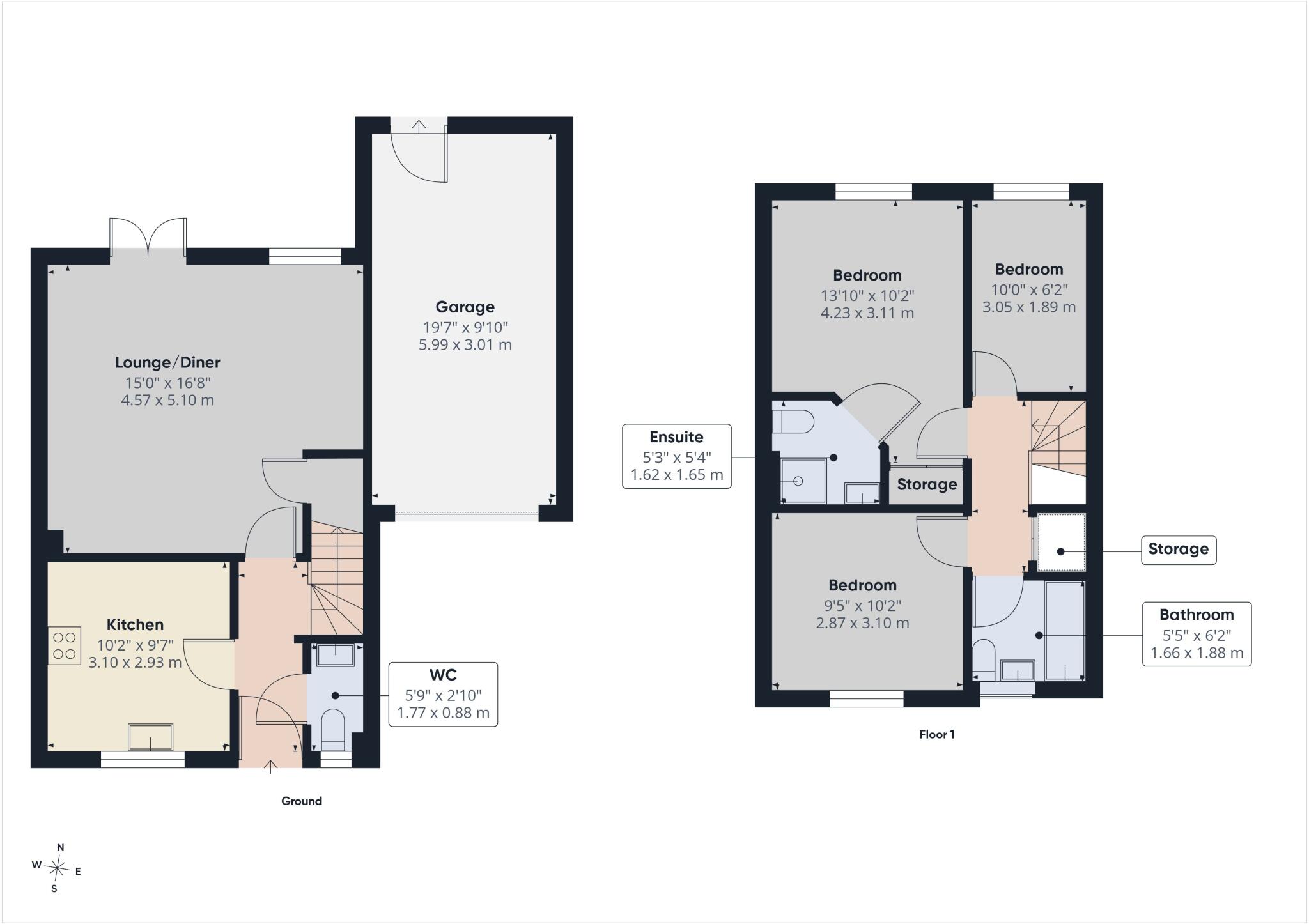 Webbers Way, Tiverton, Devon, EX16 floorplan