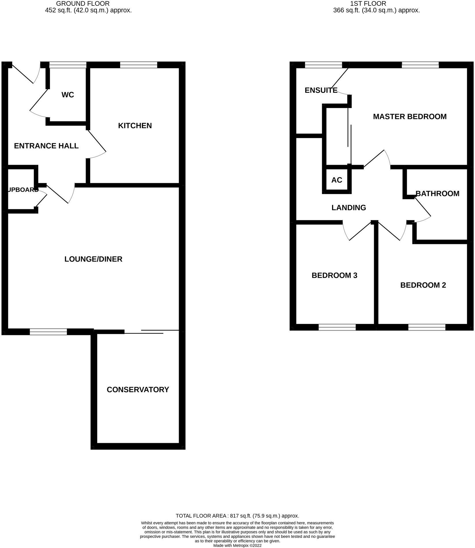 Springfield Road, Midway, DE11 floorplan