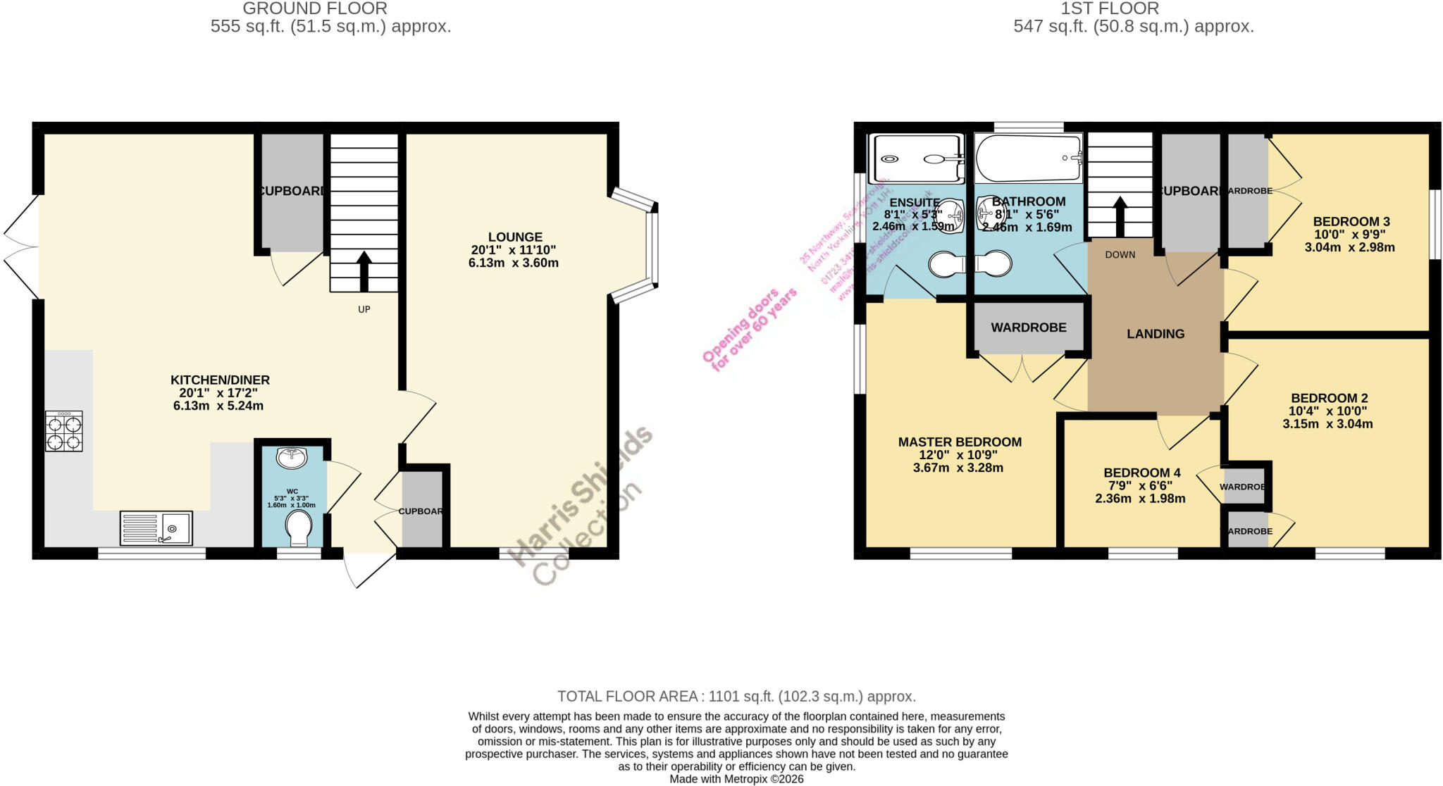 Campion Grove, Middle Deepdale, Scarborough, North Yorkshire, YO11 floorplan