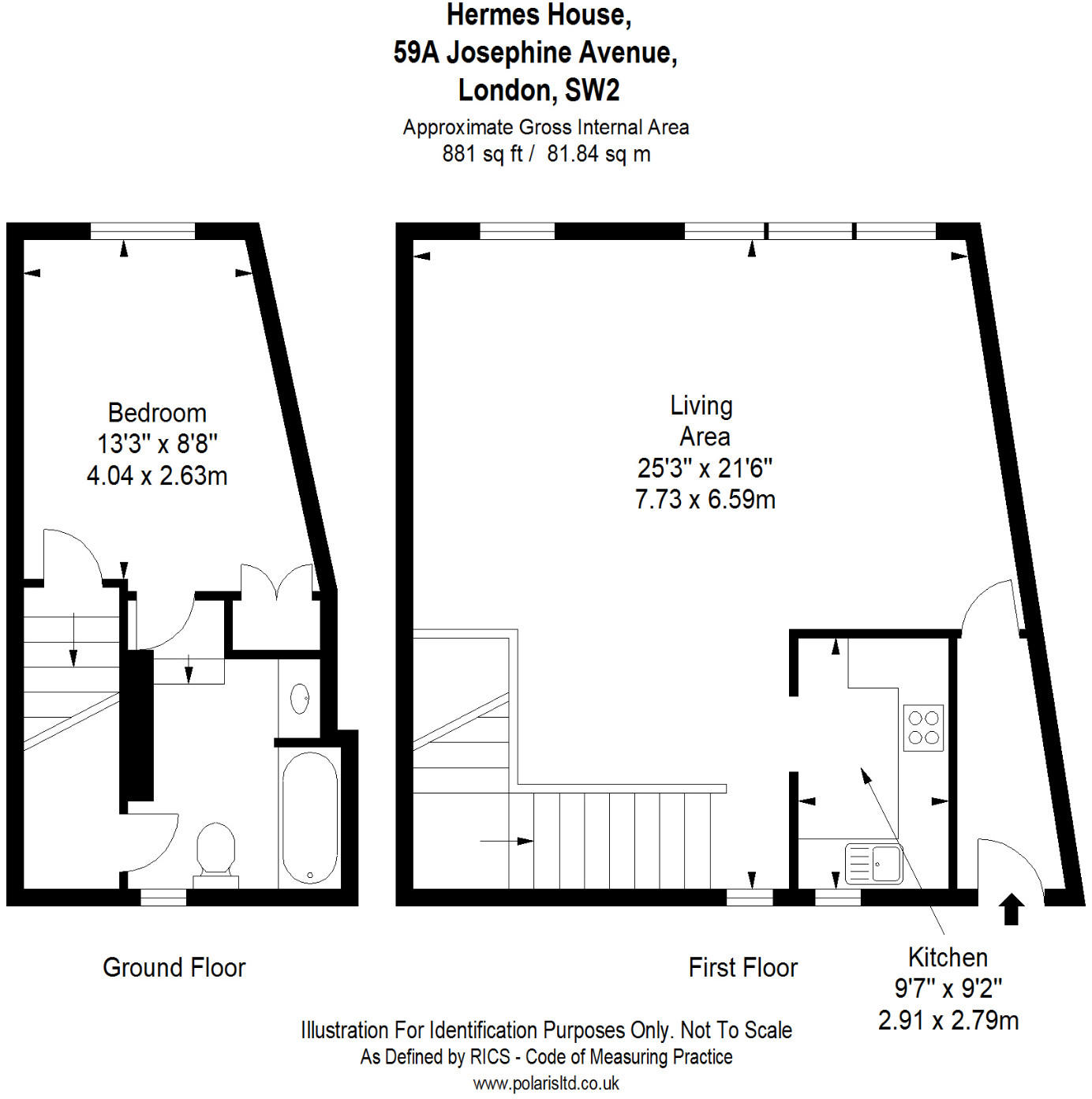 Josephine Avenue, London, SW2 floorplan