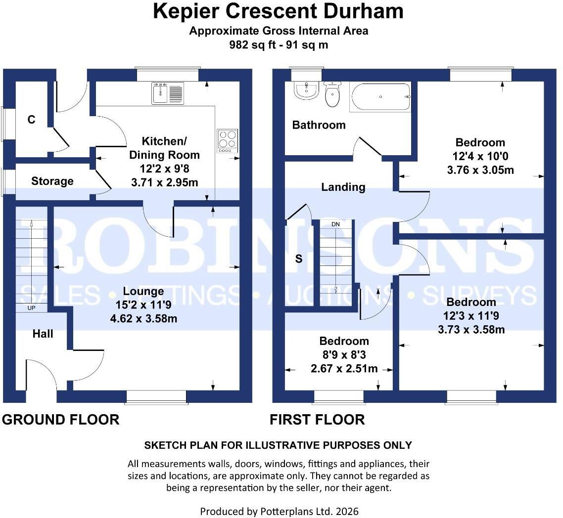 Kepier Crescent, Gilesgate, Durham floorplan