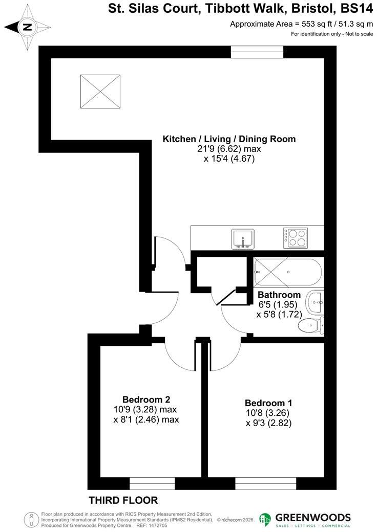 St Silas Court, Stockwood, Bristol floorplan