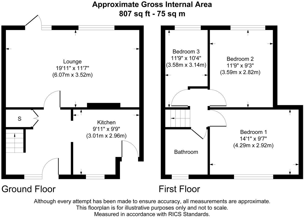 90, Saxon Crossway, Winsford floorplan