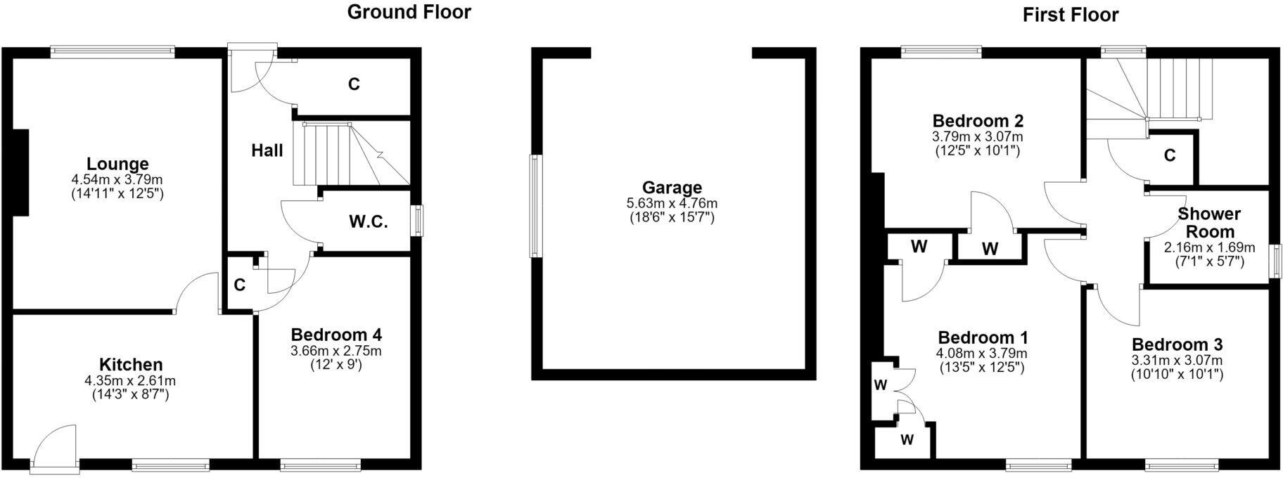 71 Back Rogerton Crescent, Auchinleck, KA18 2EY floorplan