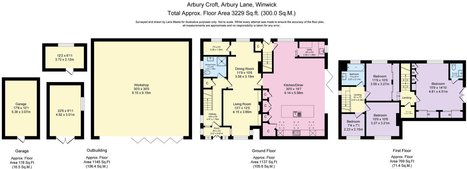 Arbury Croft, Arbury Lane, Winwick floorplan