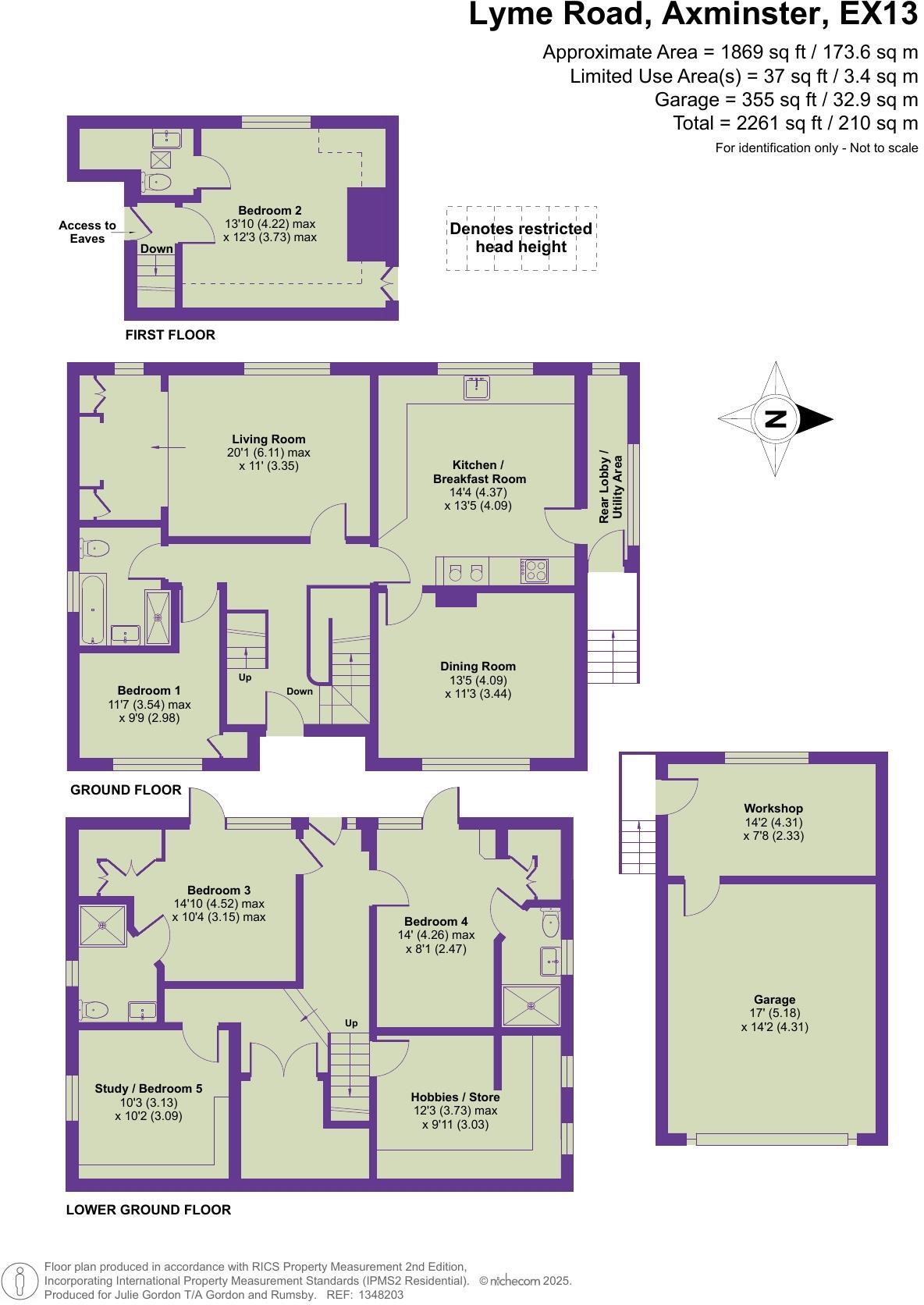 Lyme Rd, Axminster. Devon floorplan