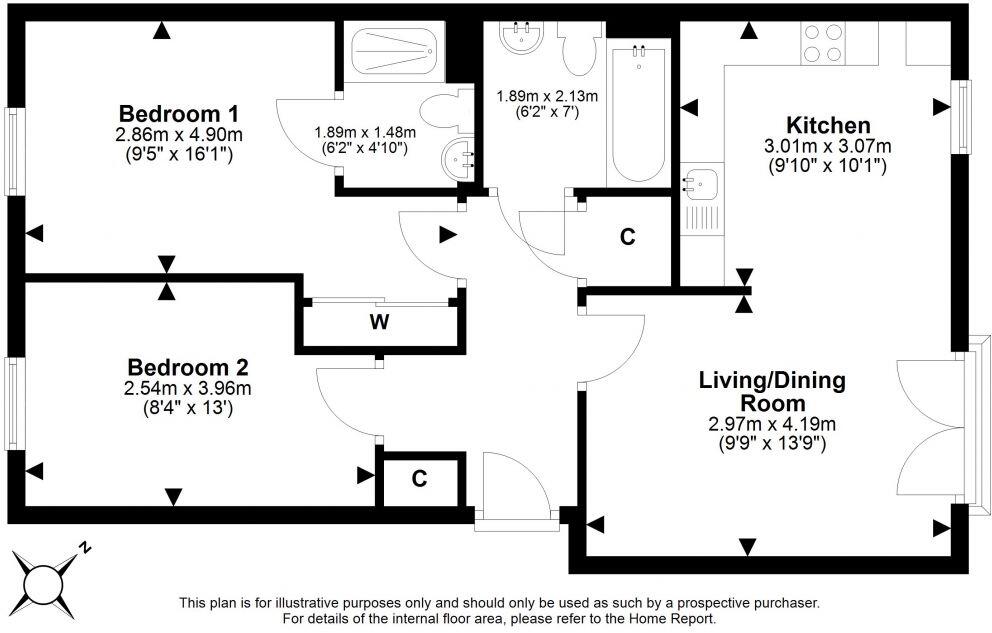 51/6 South Gyle Broadway, South Gyle, Edinburgh, EH12 9LR floorplan