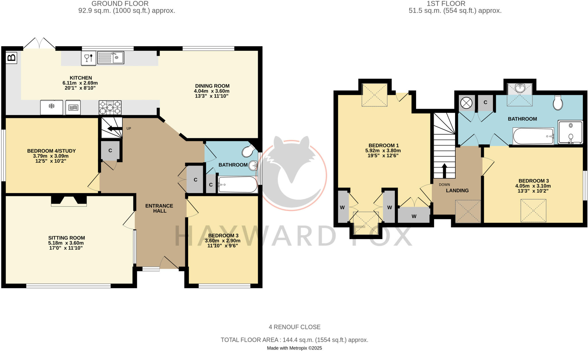 Renouf Close, Pennington, Lymington, Hampshire, SO41 floorplan
