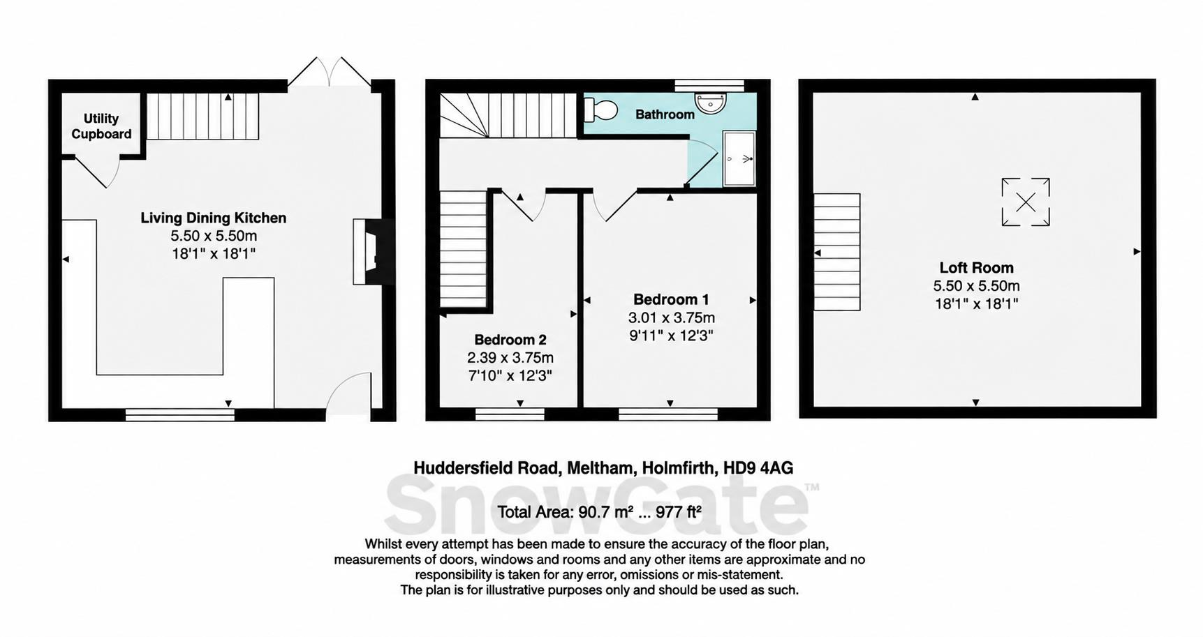 Newgate Lane, Meltham HD9 floorplan
