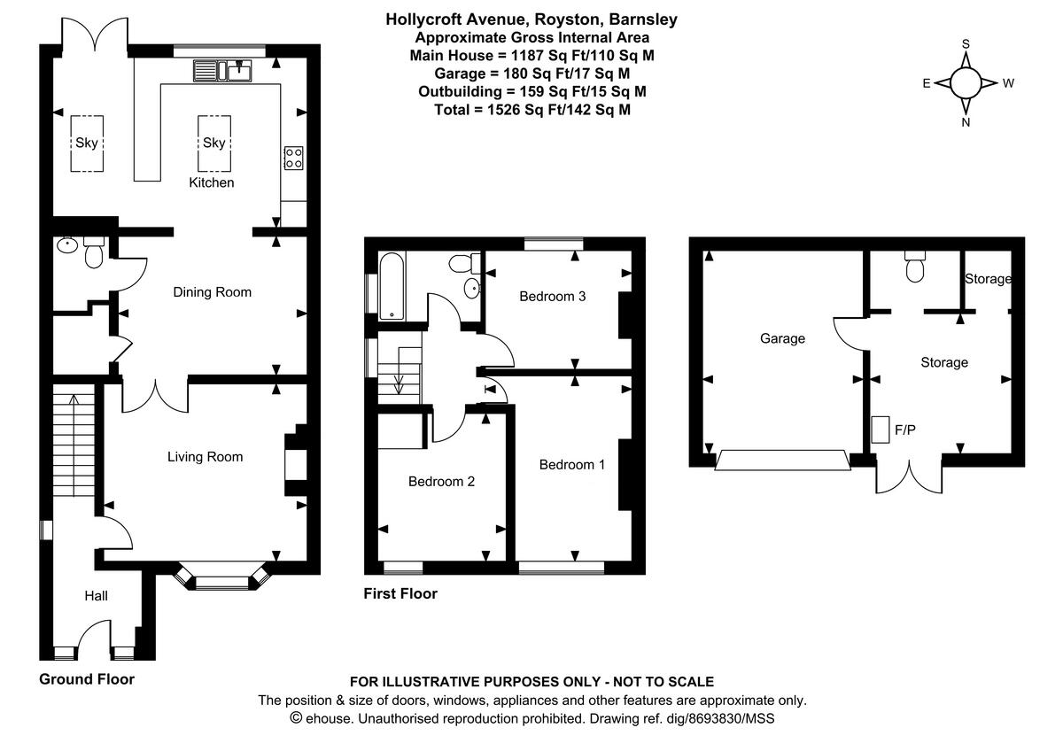 Hollycroft Avenue, Royston floorplan