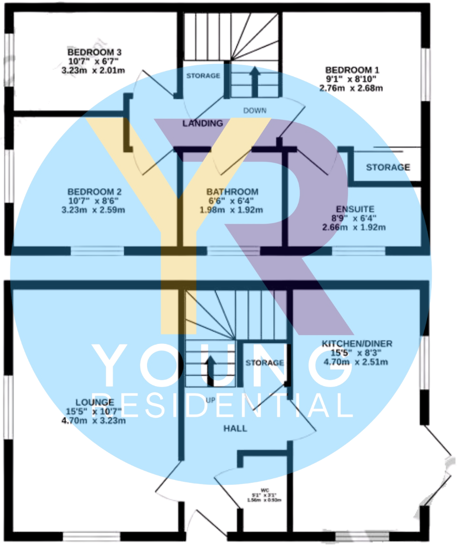 Jute Crescent, Buckden, St. Neots, Cambridgeshire floorplan