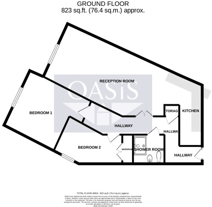 Thames Edge Court, Clarence Street, Staines-upon-Thames, Surrey, TW18 floorplan