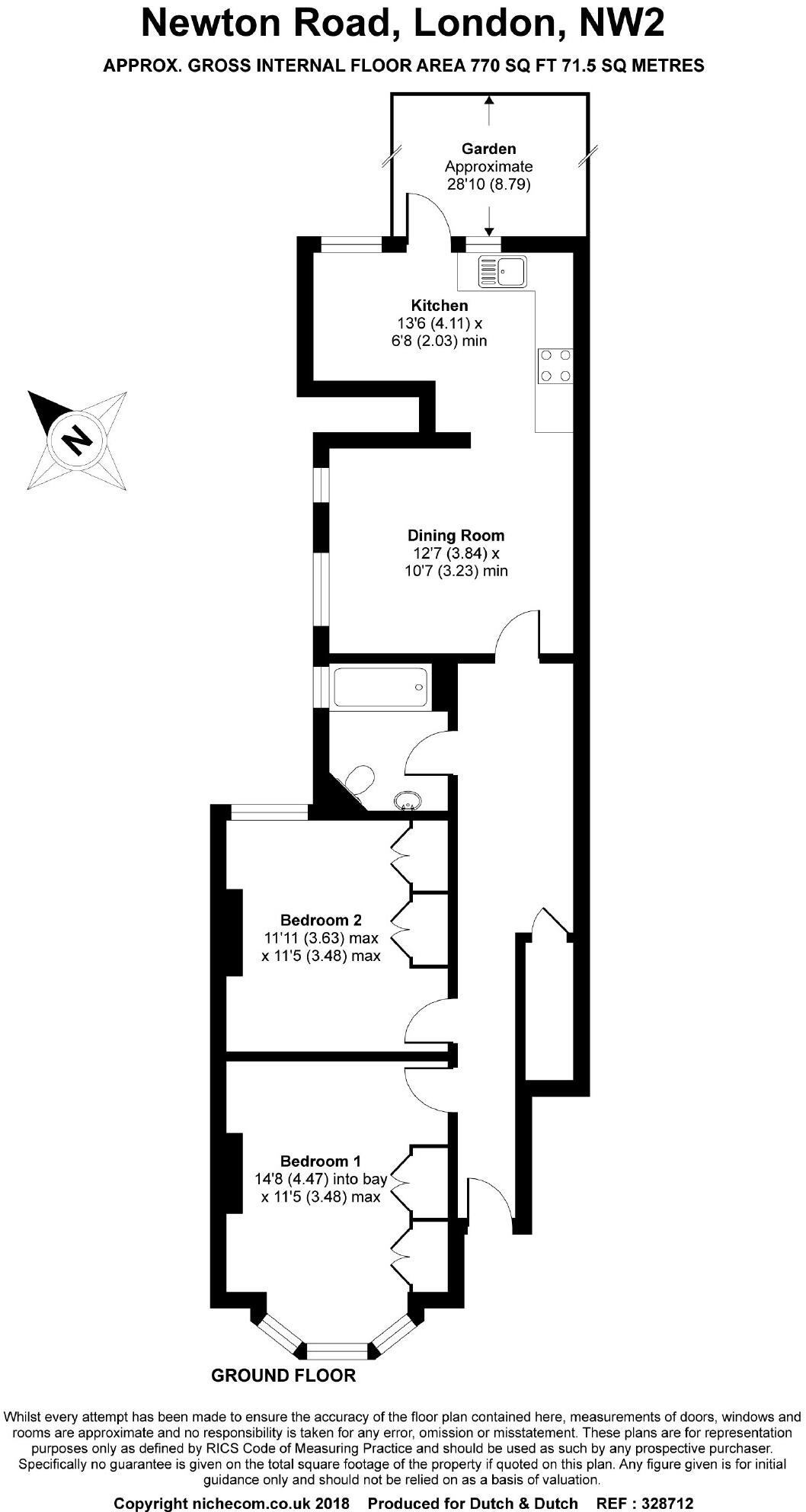 Newton Road, Cricklewood, London, NW2 floorplan