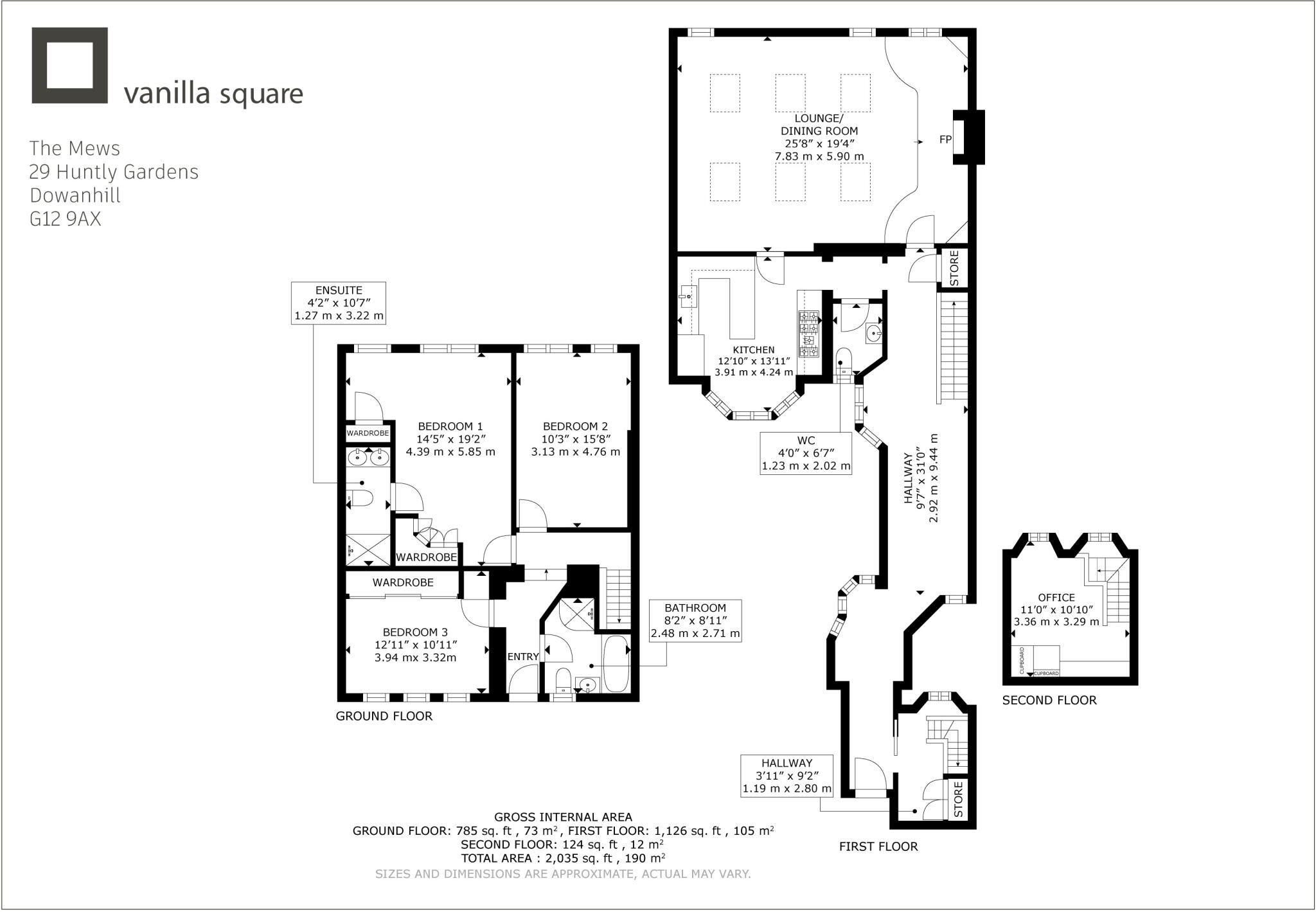 29, Huntly Gardens, Dowanhill floorplan