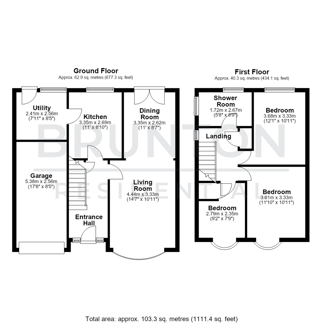 Thornbury Close, Tudor Grange, NE3 floorplan