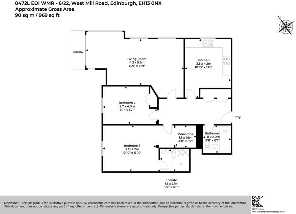 0472L West Mill Road, Edinburgh, EH13 0NX floorplan