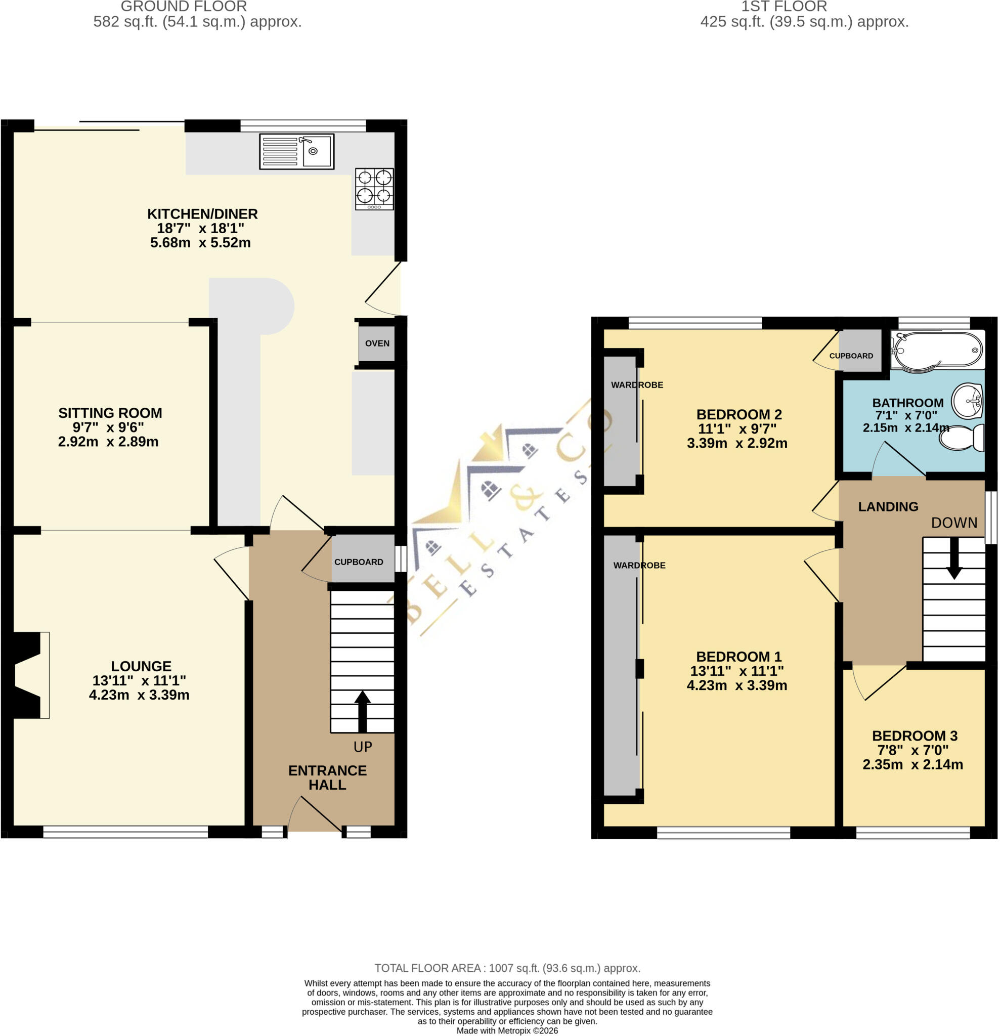 Glebe Avenue, Harthill floorplan