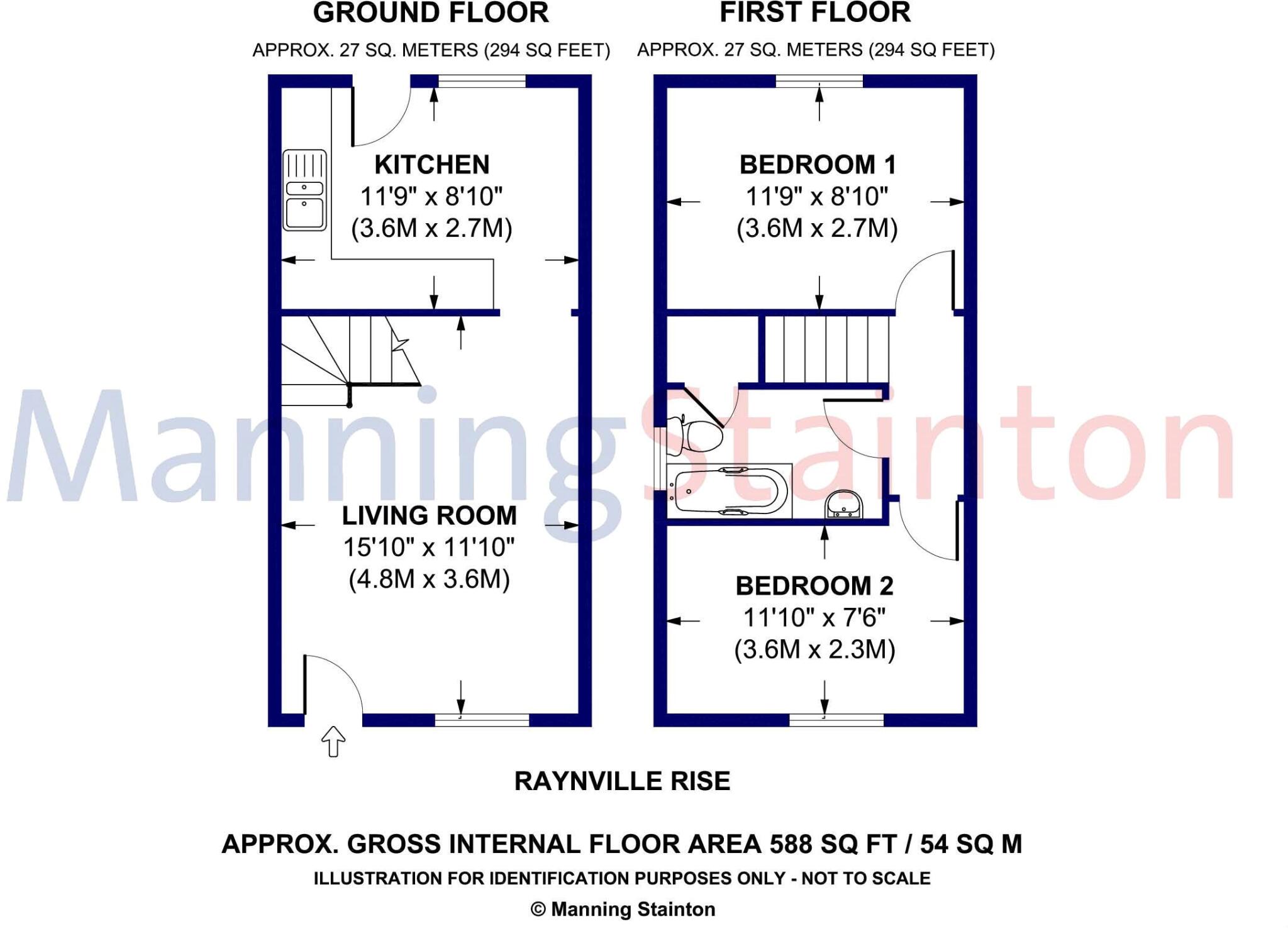 Raynville Rise, Leeds, West Yorkshire floorplan