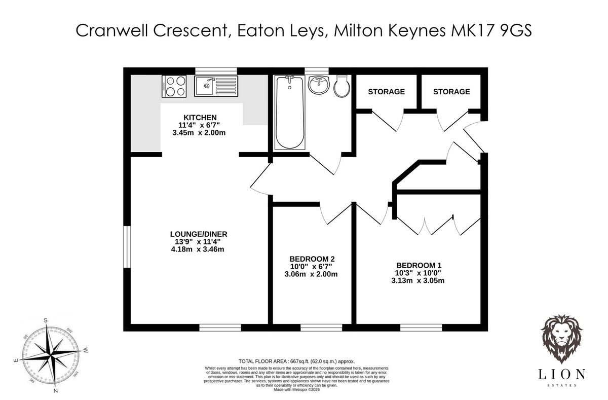 Cranwell Crescent, Eaton Leys, Milton Keynes, MK17 floorplan