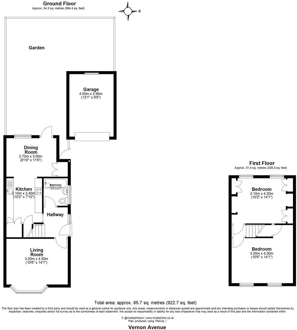 Vernon Avenue, Enfield floorplan
